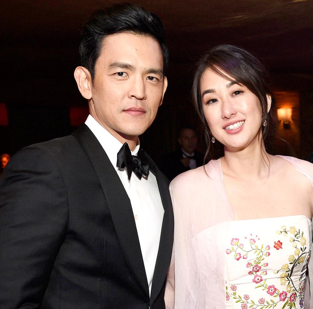 John Cho, left, and Kerri Higuchi attend the Governors Ball after the Oscars on Sunday, Feb. 26, 2017, at the Dolby Theatre in Los Angeles.