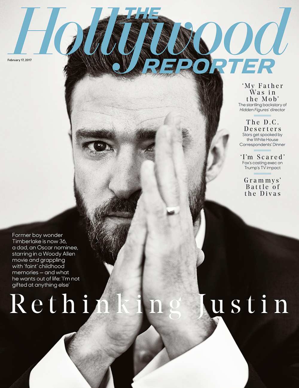 Justin Timberlake The Hollywood Reporter cover