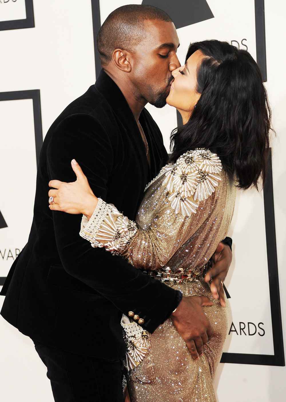 Kanye West and Kim Kardashian