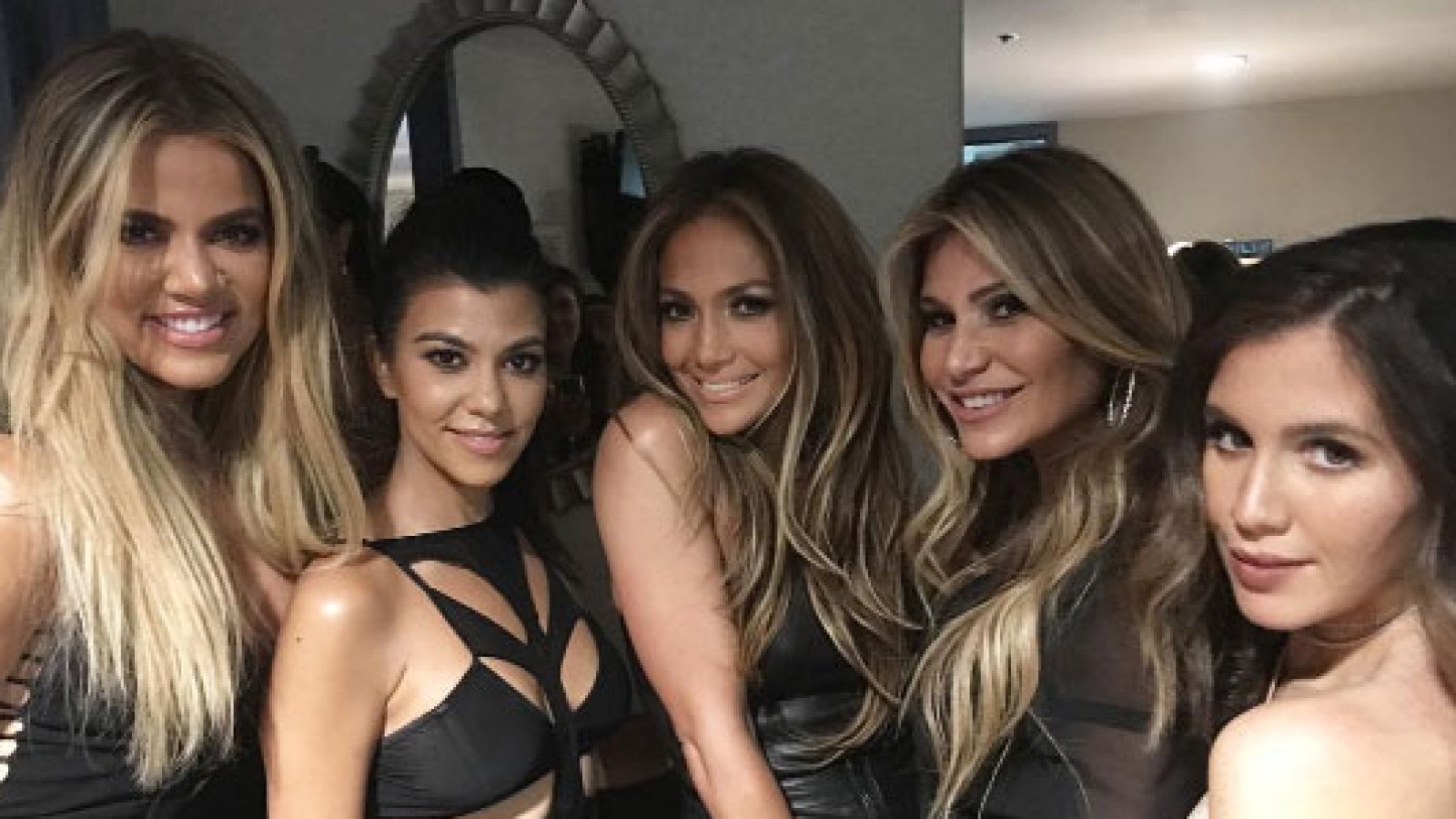 Kourtney and Khloe Kardashian hang with J.Lo, Jessica Alba and Meghan Trainor in Vegas
