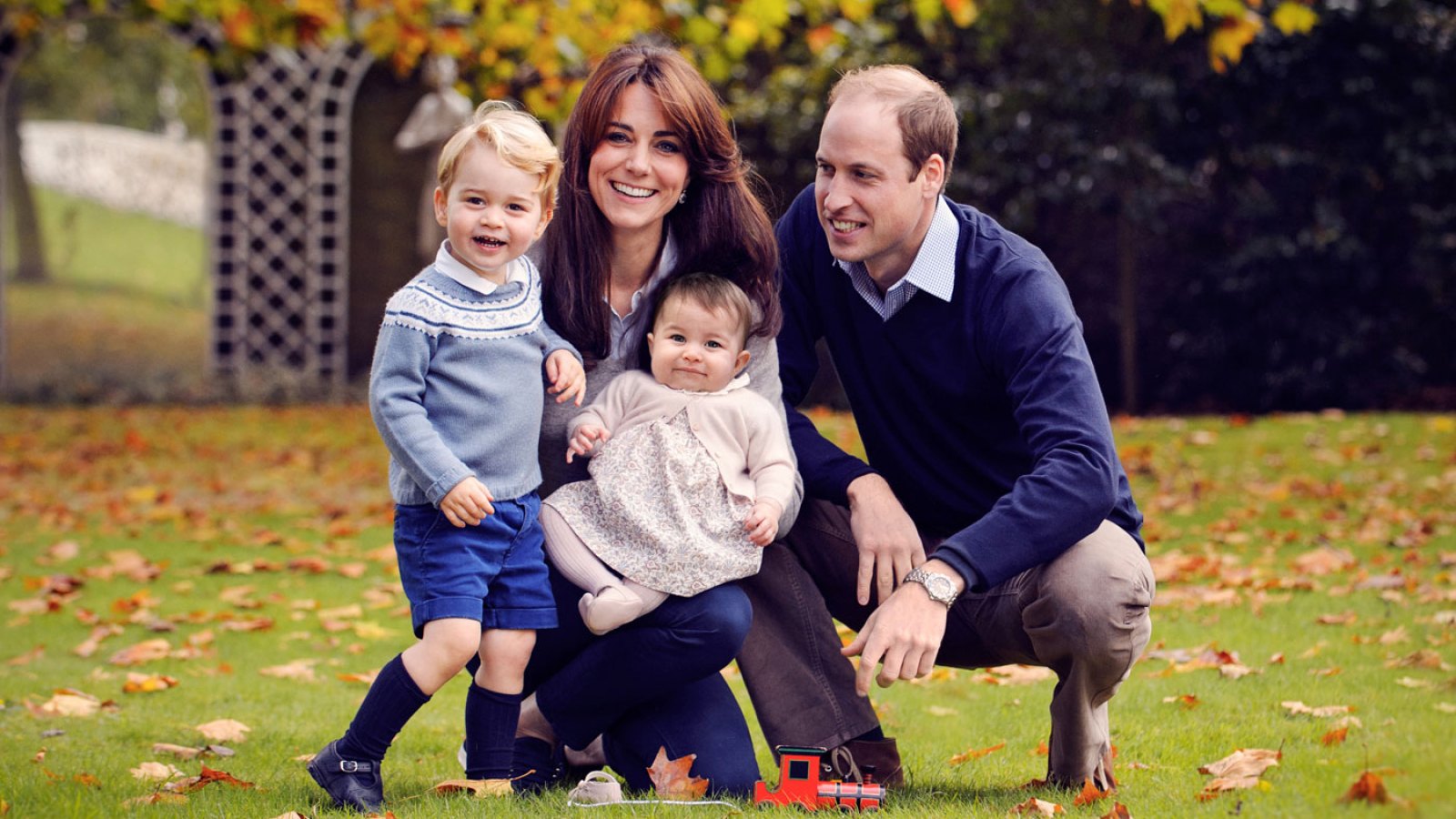 Prince William, Duke of Cambridge and Catherine, Duchess of Cambridge with their children, Prince George and Princess Charlotte