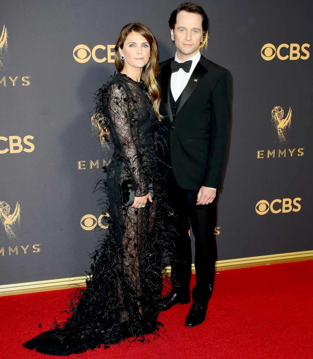 Keri Russell and Matthew Rhys attend the 69th Annual Primetime Emmy Awards - Arrivals at Microsoft Theater on September 17, 2017 in Los Angeles, California.