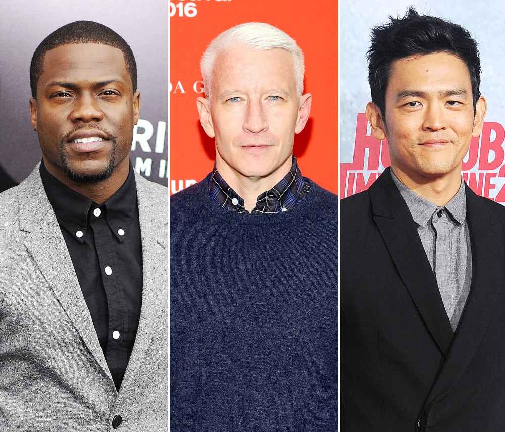 Kevin Hart, Anderson Cooper and John Cho