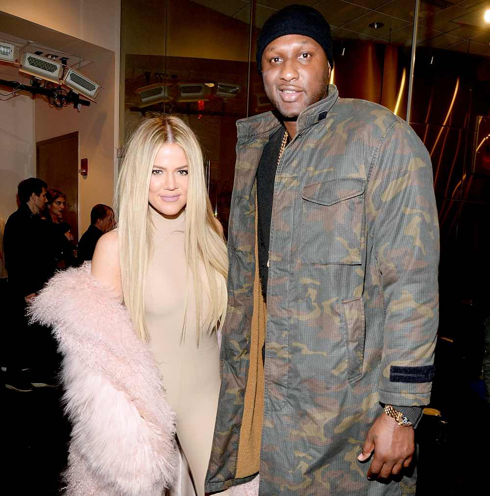 Khloé Kardashian and Lamar Odom attend Kanye West Yeezy Season 3 at Madison Square Garden on February 11, 2016 in New York City.