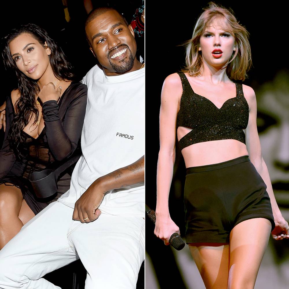 Kim Kardashian, Kanye West and Taylor Swift