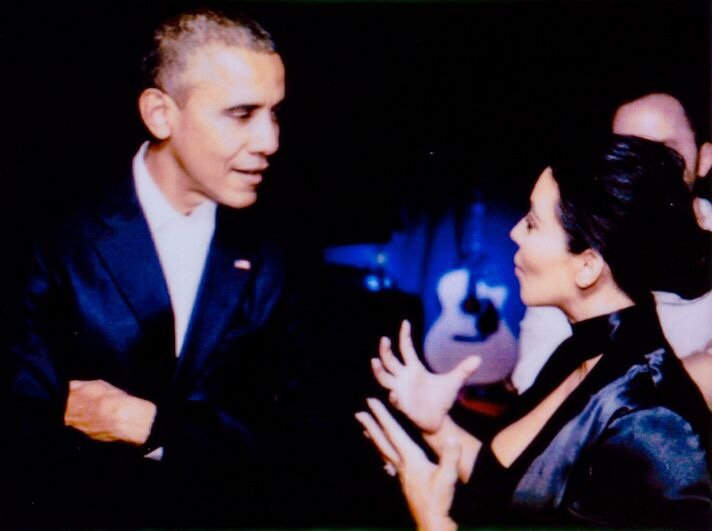 Barack Obama and Kim Kardashian