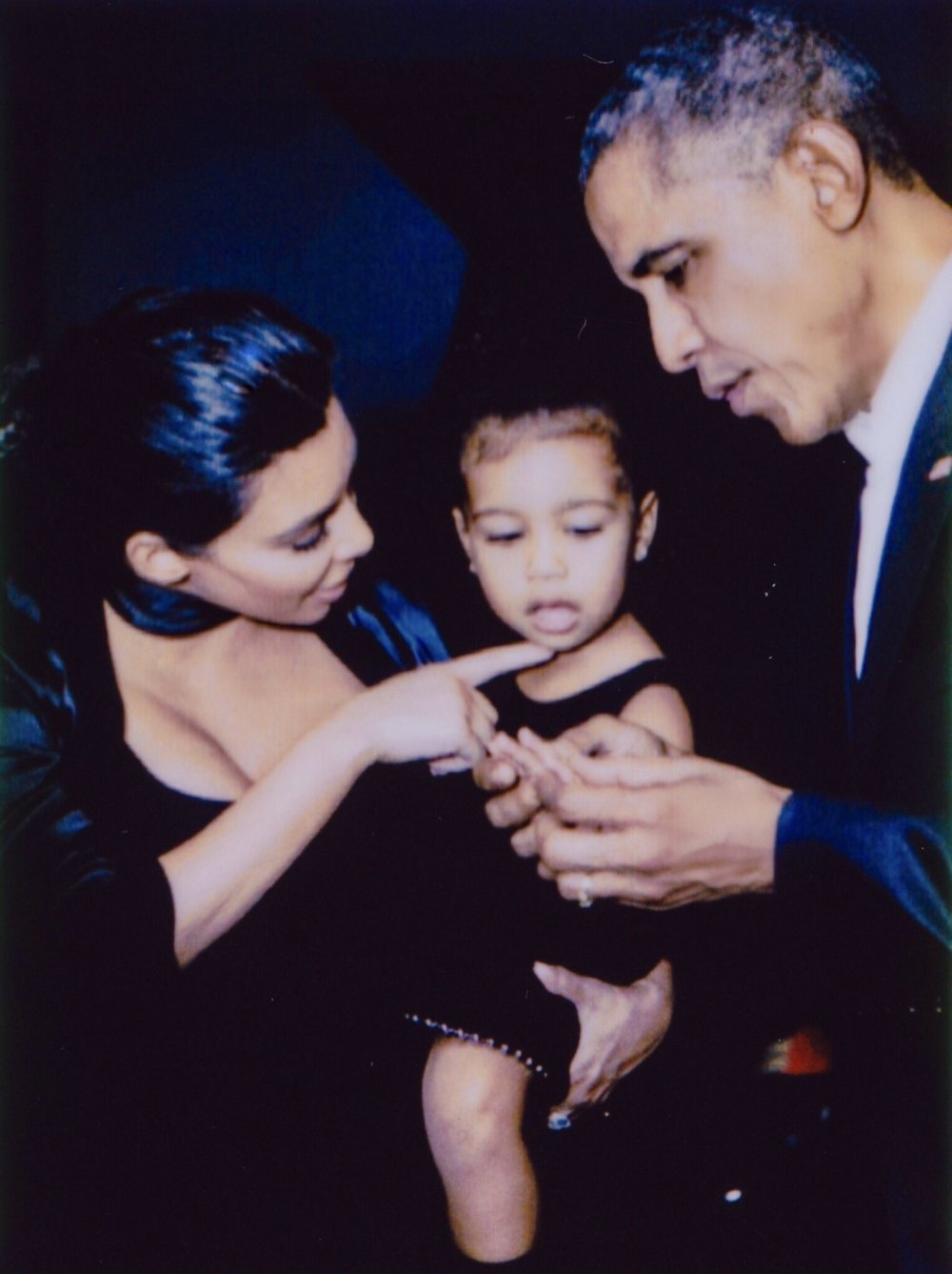 Kim Kardashian, North West and Barack Obama