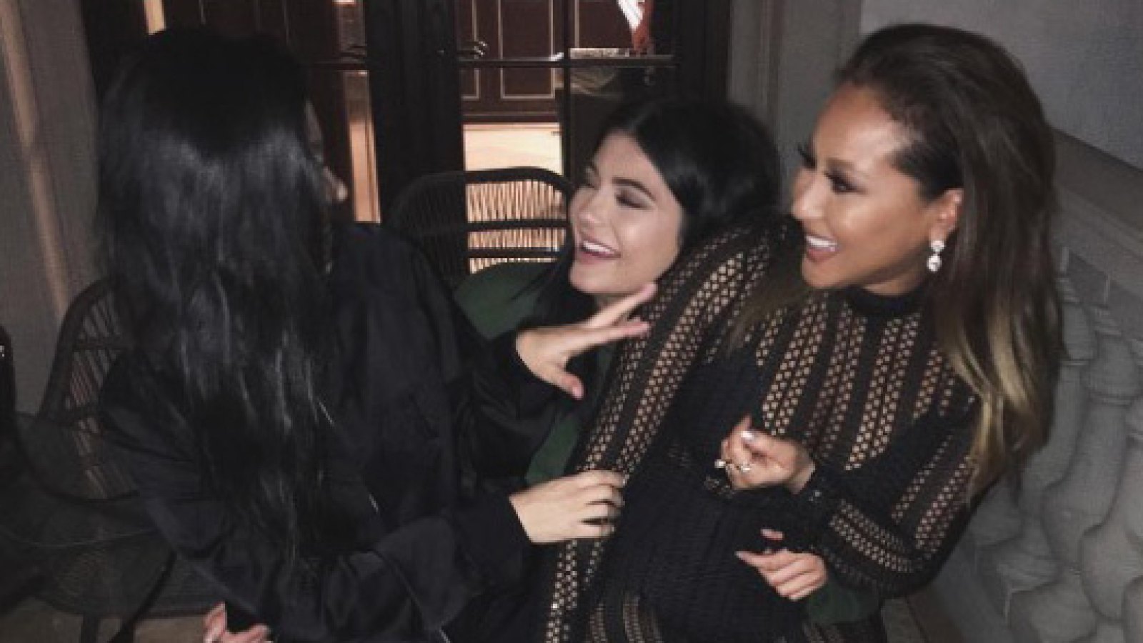 Kourtney Kardashian, Kylie Jenner & Adrienne Bailon