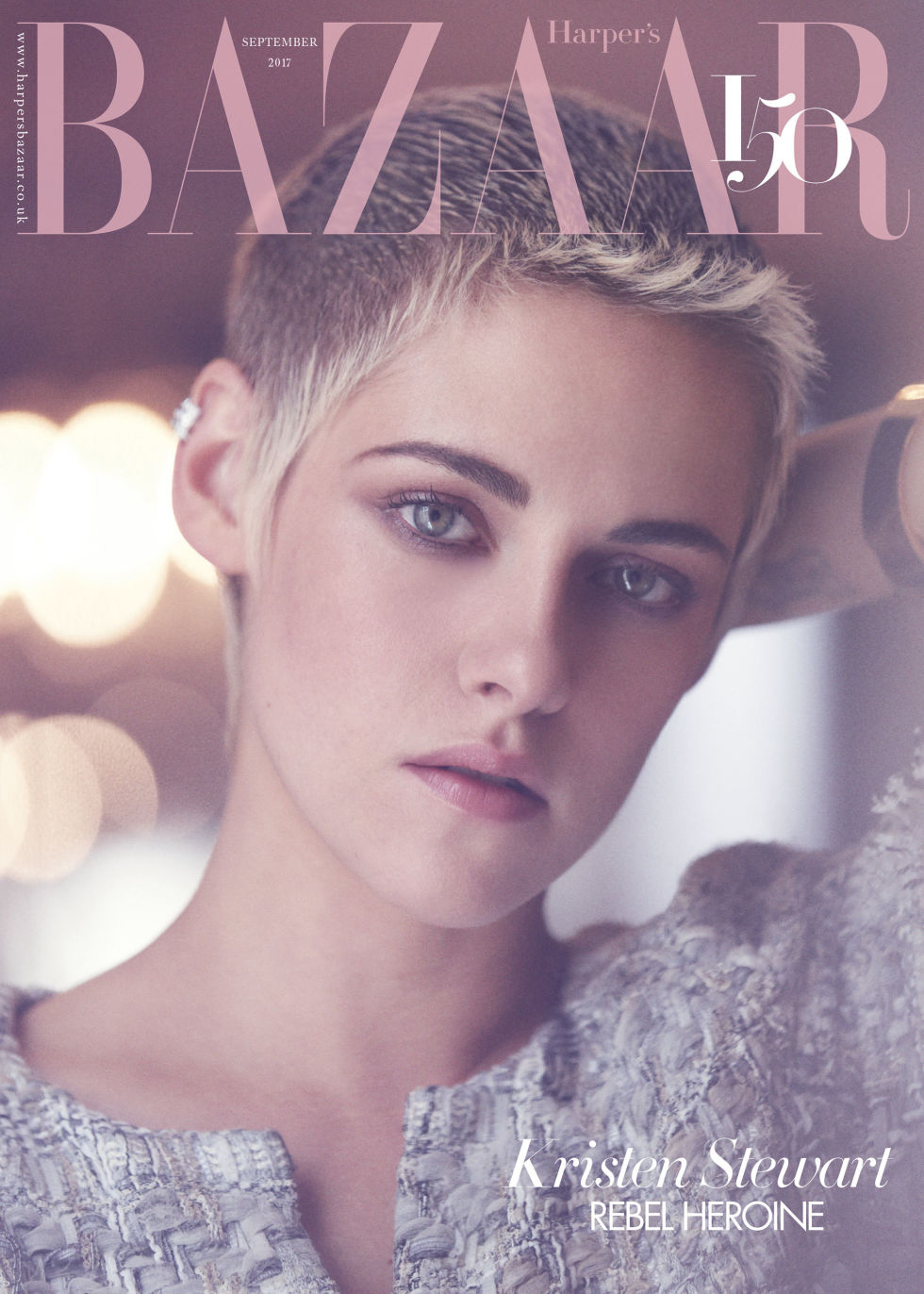 Kristen wears Chanel on the subscriber's cover of 'Harper's Bazaar U.K.'
