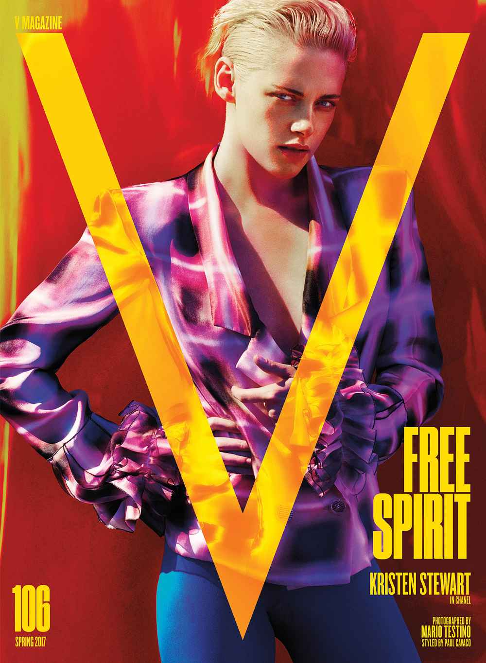 Kristen Stewart on the cover of V Magazine