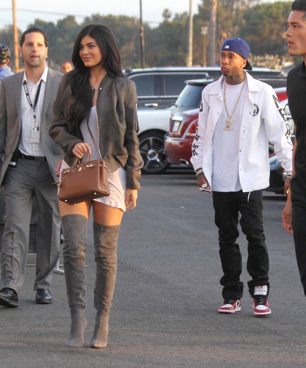 Tyga and Kylie Jenner were spotted holding hands at Kanye West's 'Famous' premiere