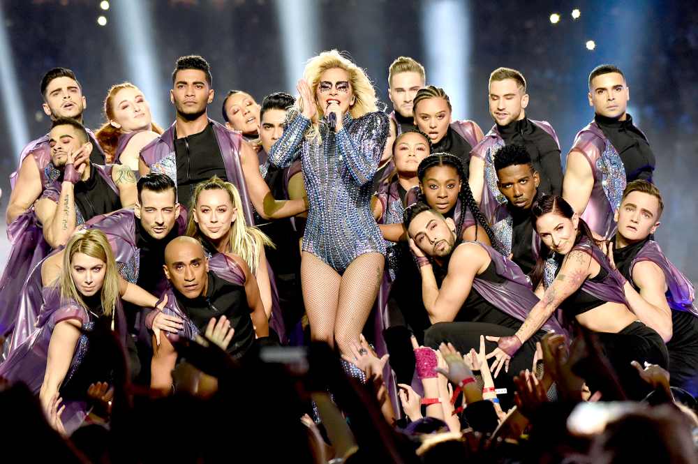Lady Gaga performs onstage during the Pepsi Zero Sugar Super Bowl LI Halftime Show at NRG Stadium on February 5, 2017 in Houston, Texas.