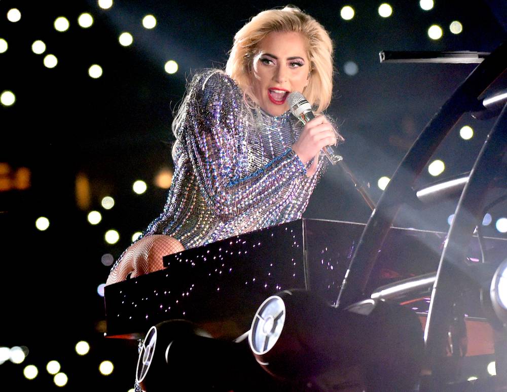 Lady Gaga performs on stage during the Pepsi Zero Sugar Super Bowl LI Halftime Show at NRG Stadium on Feb. 5, 2017, in Houston.