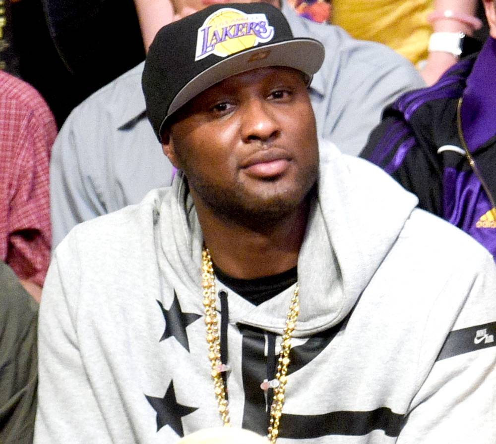 Lamar Odom attends a basketball game between the Utah Jazz and the Los Angeles Lakers at Staples Center on April 13, 2016 in Los Angeles, California.