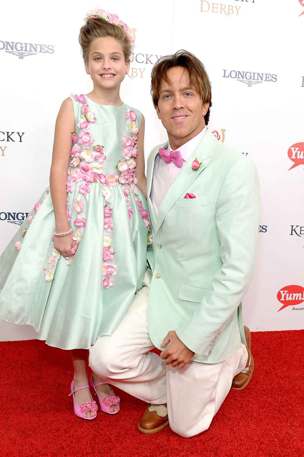 Dannielynn Birkhead (L) and former model Larry Birkhead attend the 142nd Kentucky Derby at Churchill Downs on May 07, 2016 in Louisville, Kentucky.