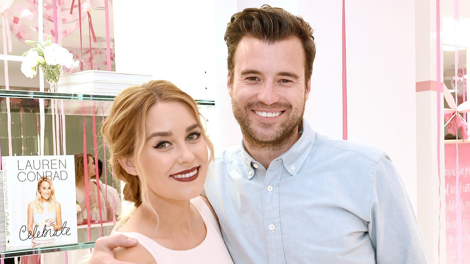 Lauren Conrad and William Tell attend the "Lauren Conrad Celebrate" book launch party at Kohl's Showroom on March 23, 2016 in New York City.