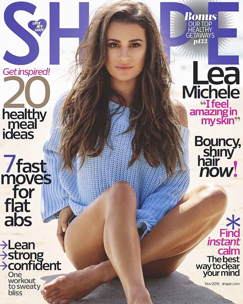 Lea Michele Shape Magazine