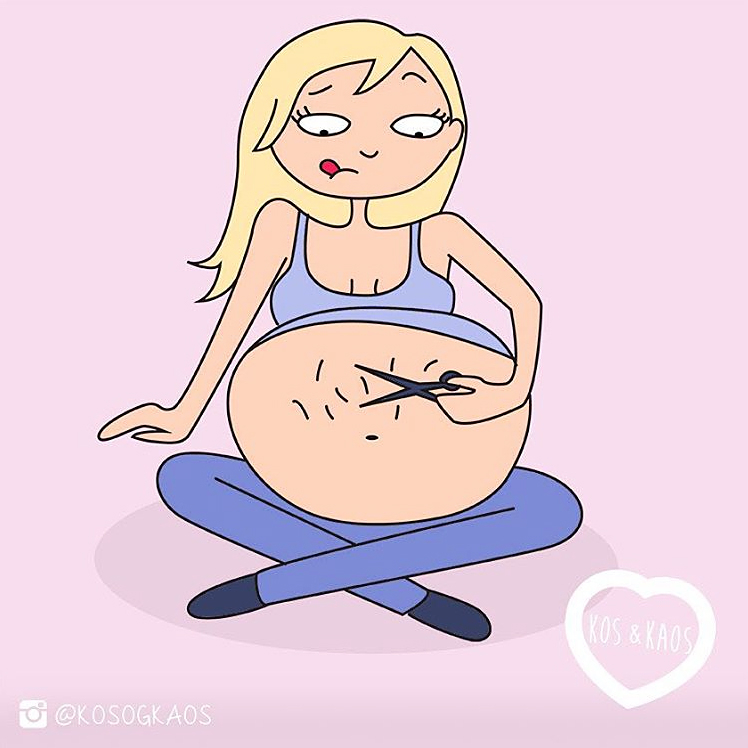 Line Severinsen pregnancy cartoons