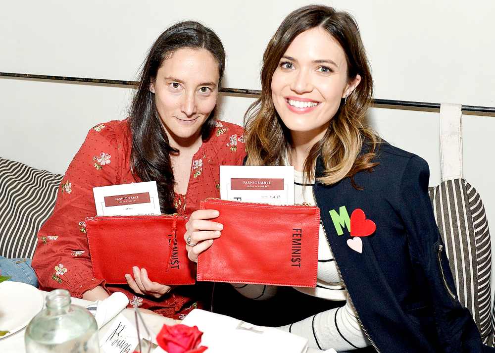 Raina Duhl and Mandy Moore attend Minka Kelly and Barrett Ward Co-Host the FashionABLE Equal Pay Day kick-off Dinner at Gracias Madre on March 29, 2017 in Los Angeles, California.