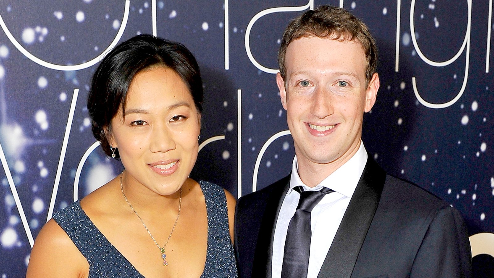 Priscilla Chan and Mark Zuckerberg attend the Breakthrough Prize Awards Ceremony Hosted By Seth MacFarlane at NASA Ames Research Center on November 9, 2014 in Mountain View, California.