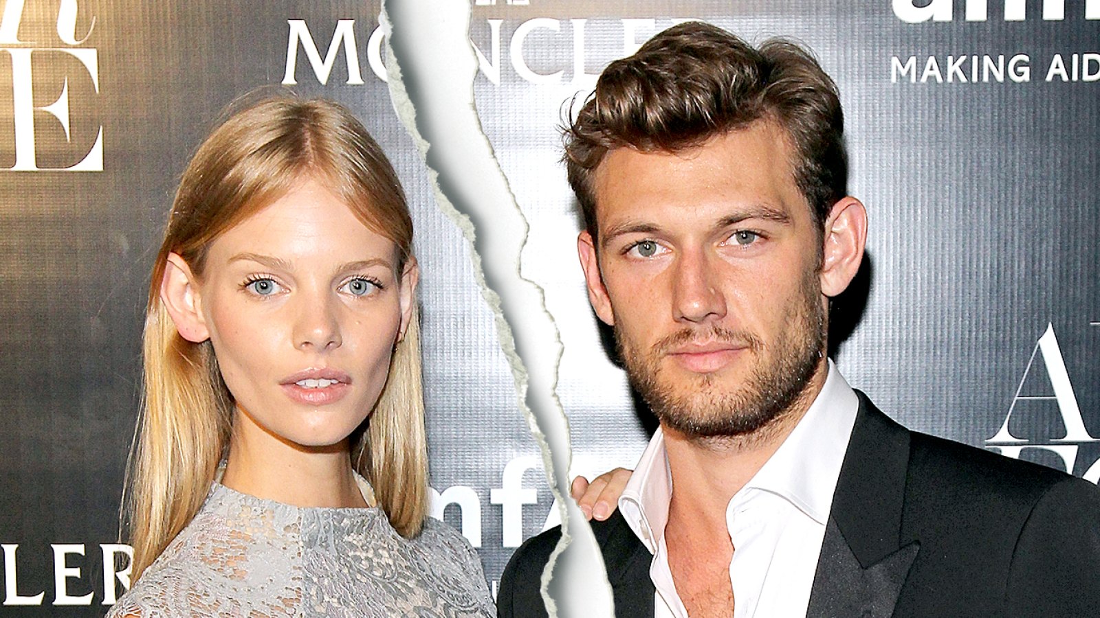 Marloes Horst and Alex Pettyfer attend the Moncler Presentation during Spring 2016 New York Fashion Week.