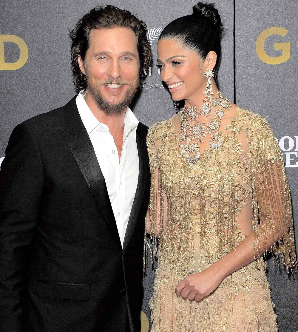 Matthew McConaughey and Camila Alves attend the world premiere of