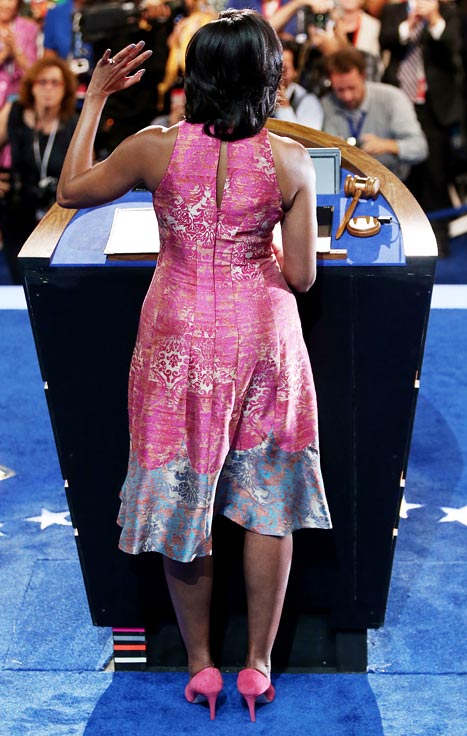 michelle obama pink dress