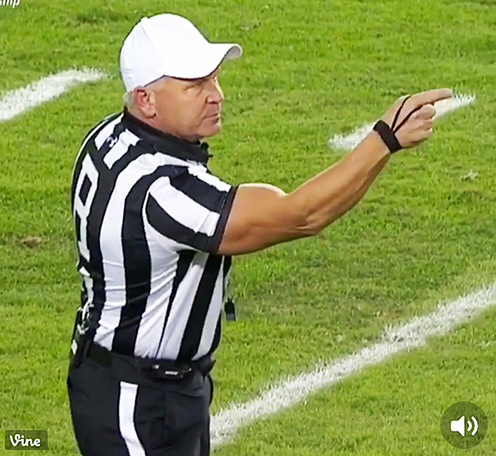 Ref Mike Defee arms