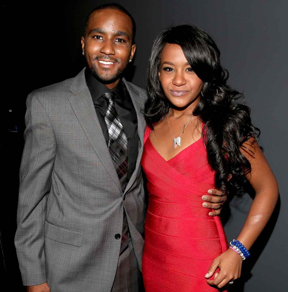 Nick Gordon and Bobbi Kristina Brown attend