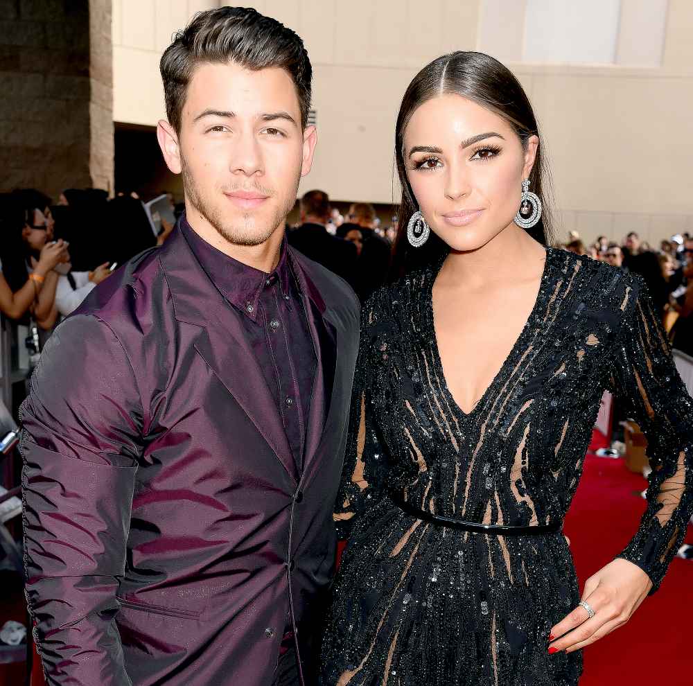 Nick Jonas and Olivia Culpo attend the 2015 Billboard Music Awards.