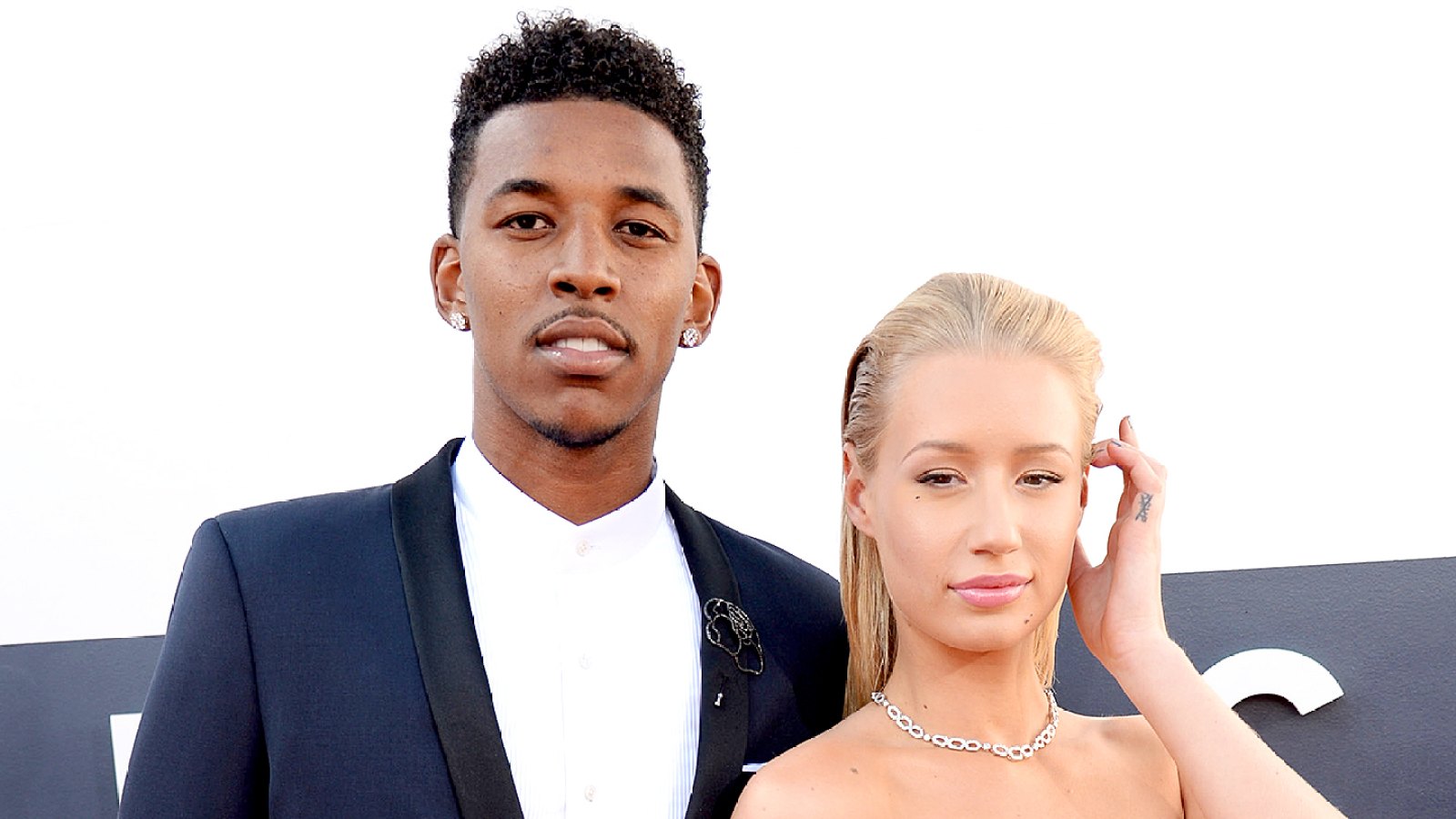 Nick Young and Iggy Azalea attends the 2014 MTV Video Music Awards.