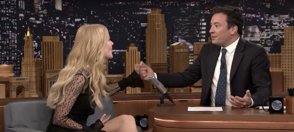Nicole Kidman tries to jog Jimmy Fallon's memory on The Tonight Show