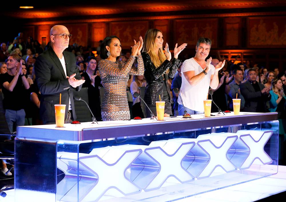 America's Got Talent Howie Mandel, Mel B, Heidi Klum and Simon Cowell