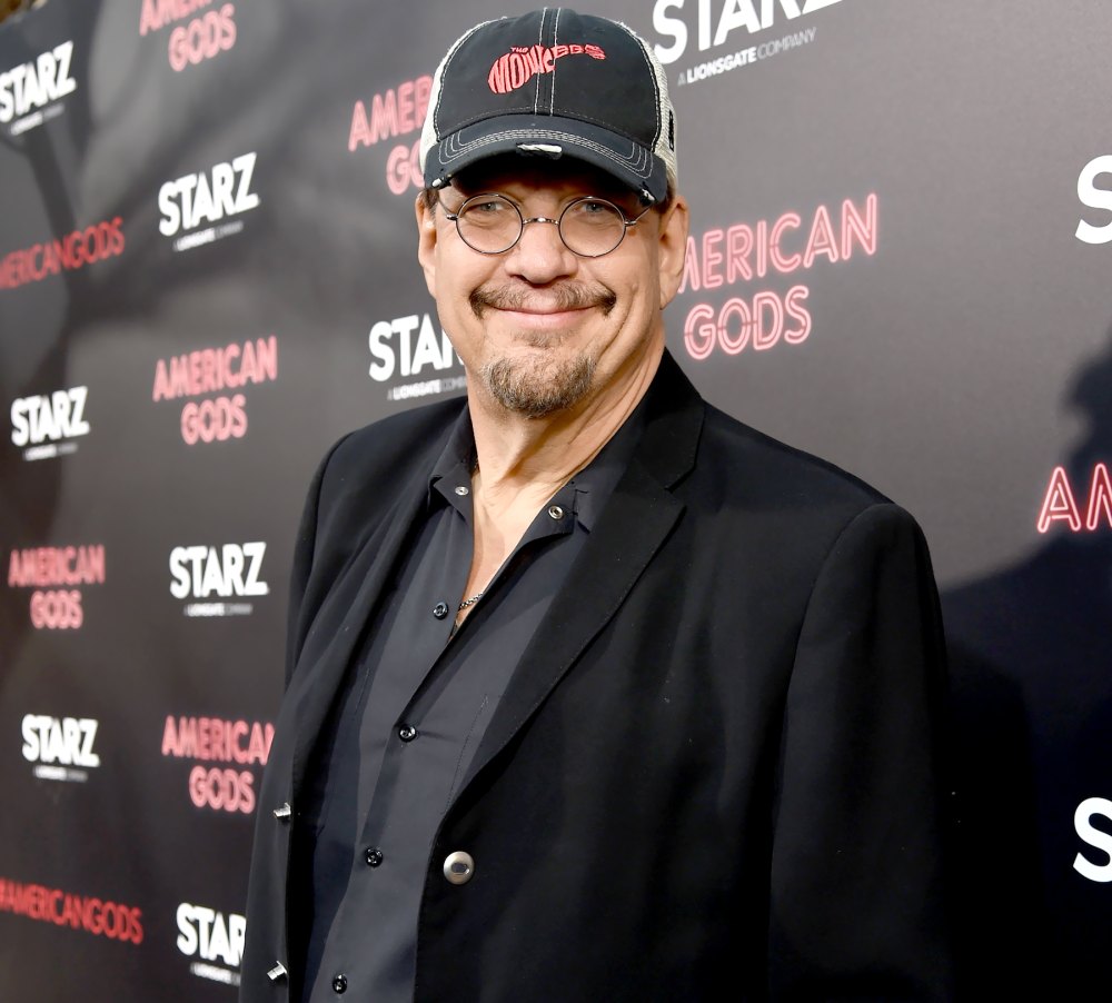 Penn Jillette attends the 'American Gods' premiere at ArcLight Hollywood in Los Angeles on April 20, 2017.