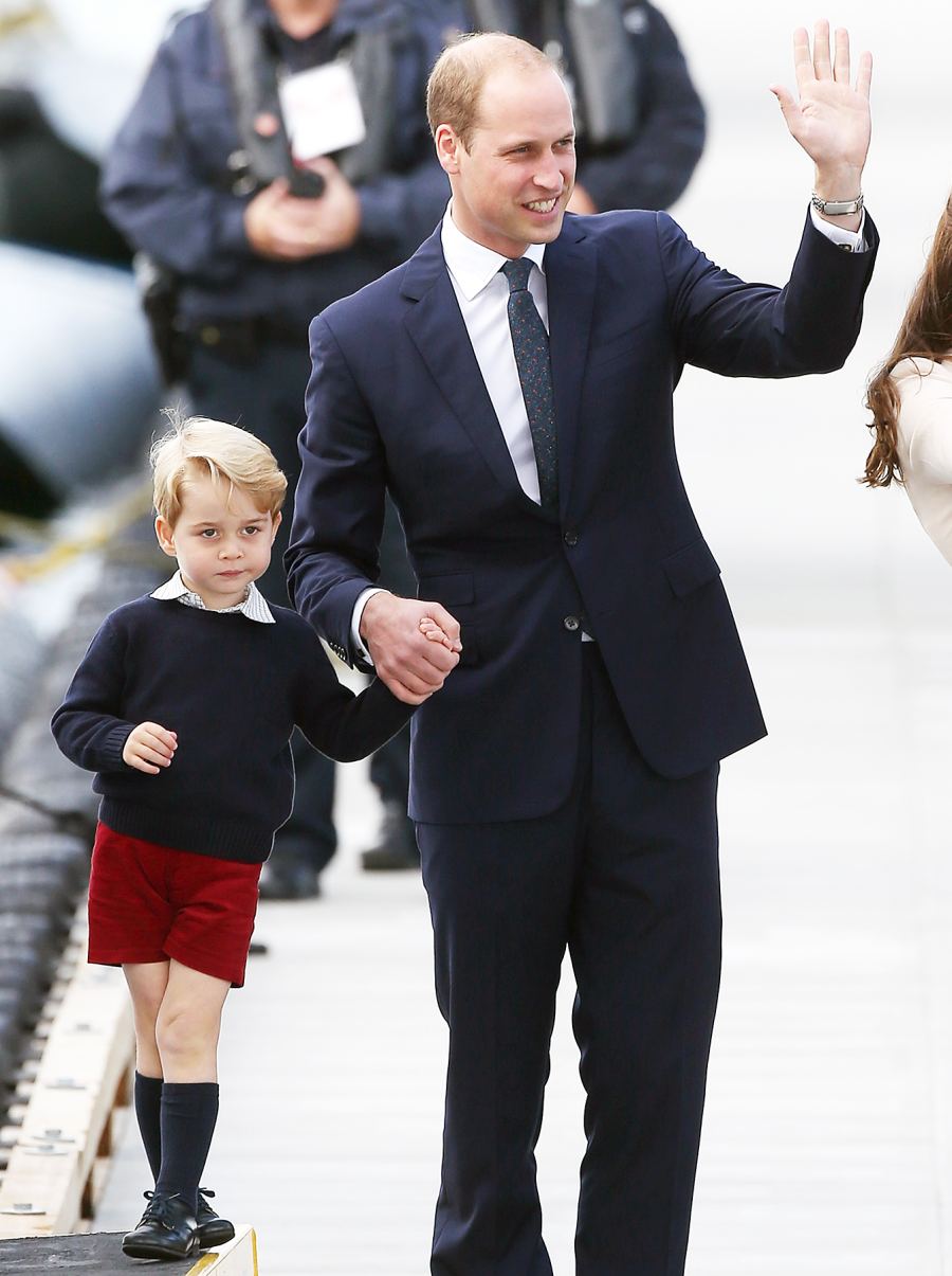 Prince George Prince William grumpy