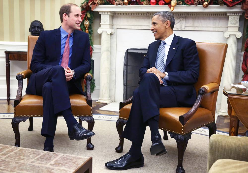 Prince William and Barack Obama