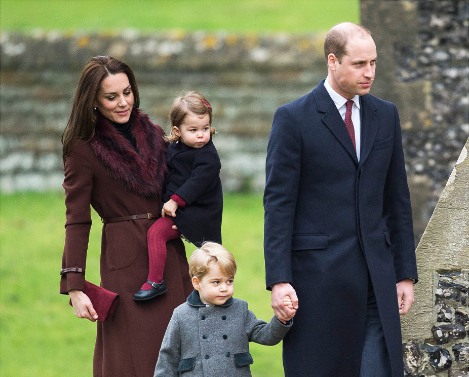 Prince William, Duchess Kate, Prince George, and Princess Charlotte