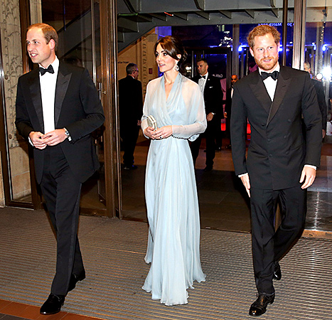 Prince William, Duke of Cambridge, Kate Middleton and Prince Harry - Spectra