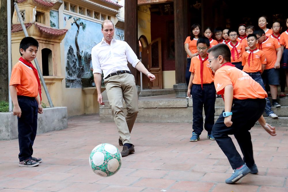 Prince William Vietnam soccer