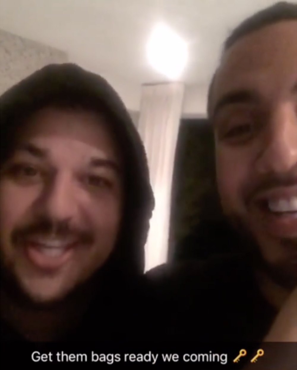 Rob Kardashian (left) and French Montana