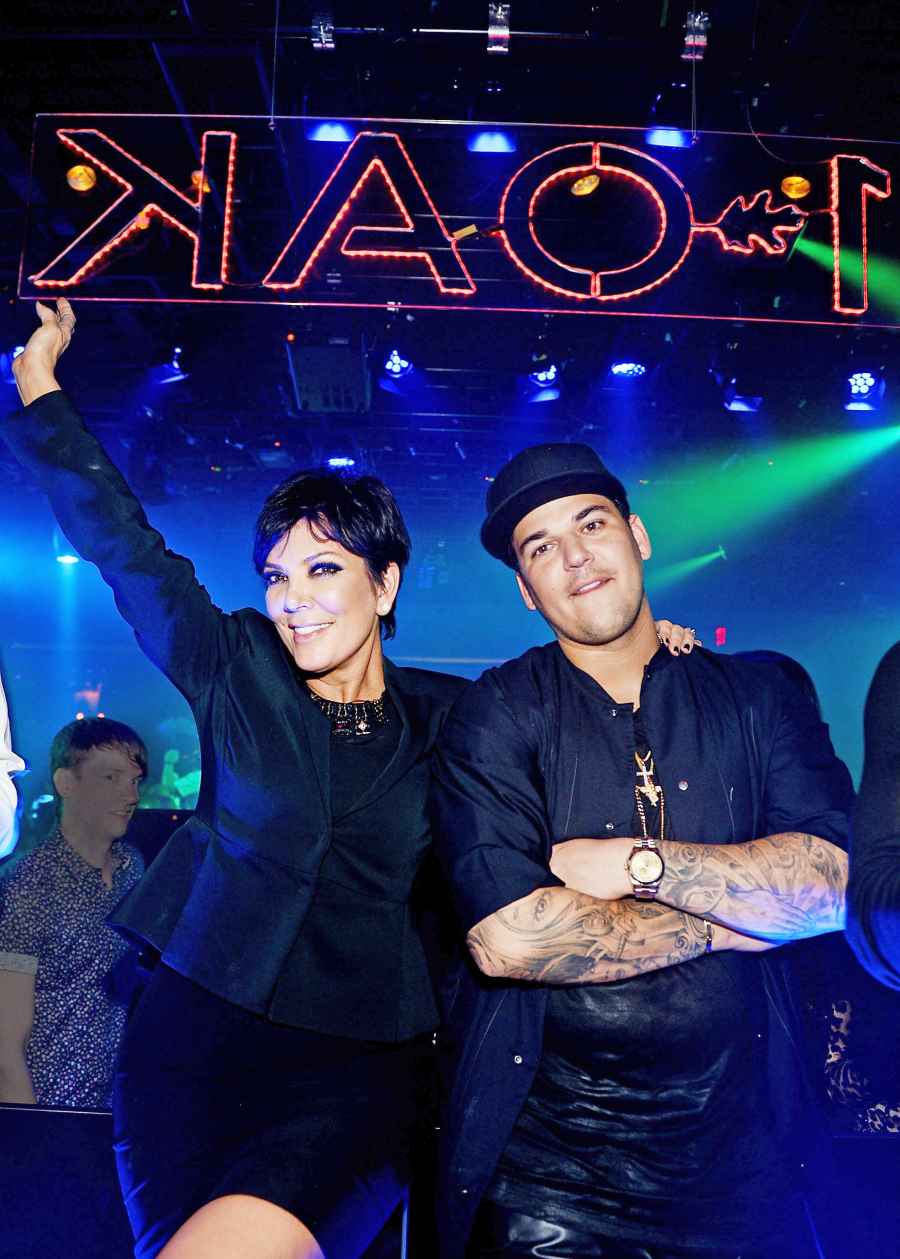 Rob Kardashian and Kris Jenner