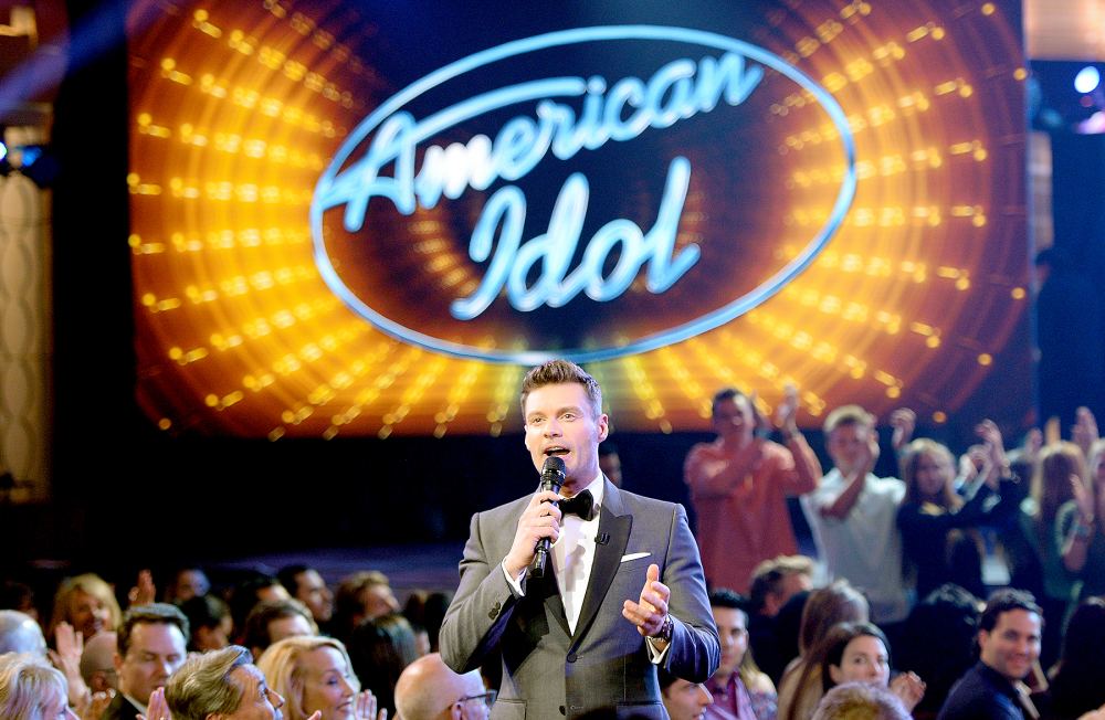 Host Ryan Seacrest speaks in the audience during FOX's "American Idol" Finale For The Farewell Season at Dolby Theatre on April 7, 2016 in Hollywood, California. at Dolby Theatre on April 7, 2016 in Hollywood, California.