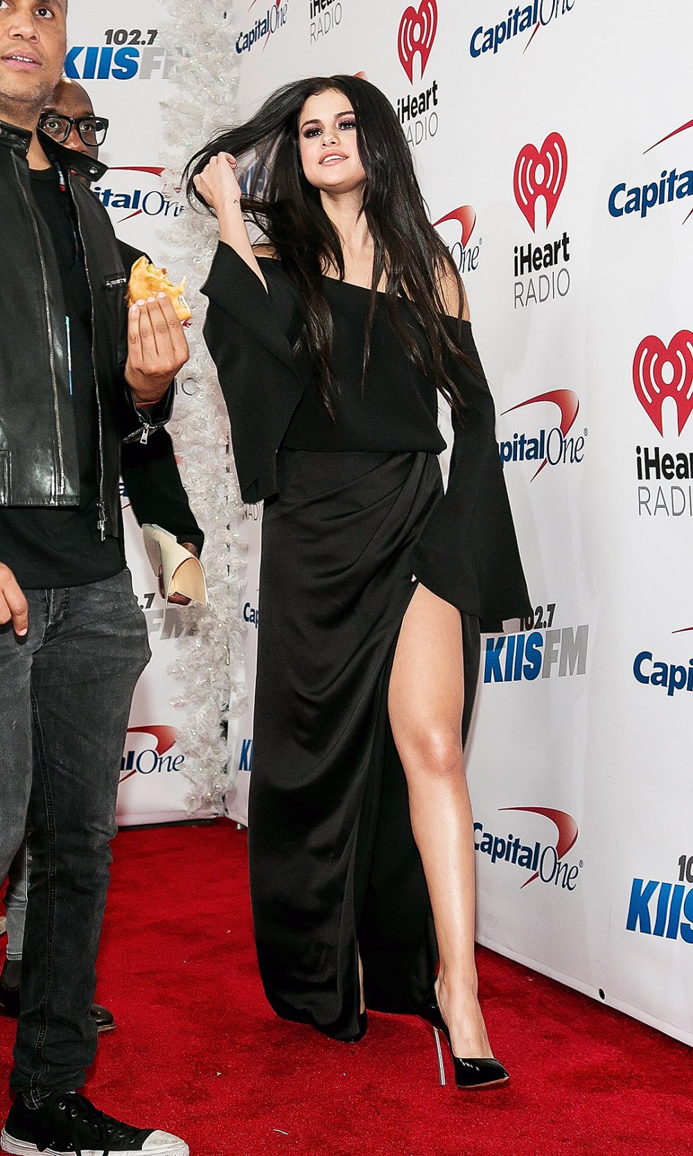 Selena Gomez arrived for 102.7 KIIS FM's Jingle Ball on December 4, 2015, in Los Angeles.