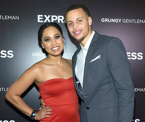 Stephen Curry and Ayesha Alexander