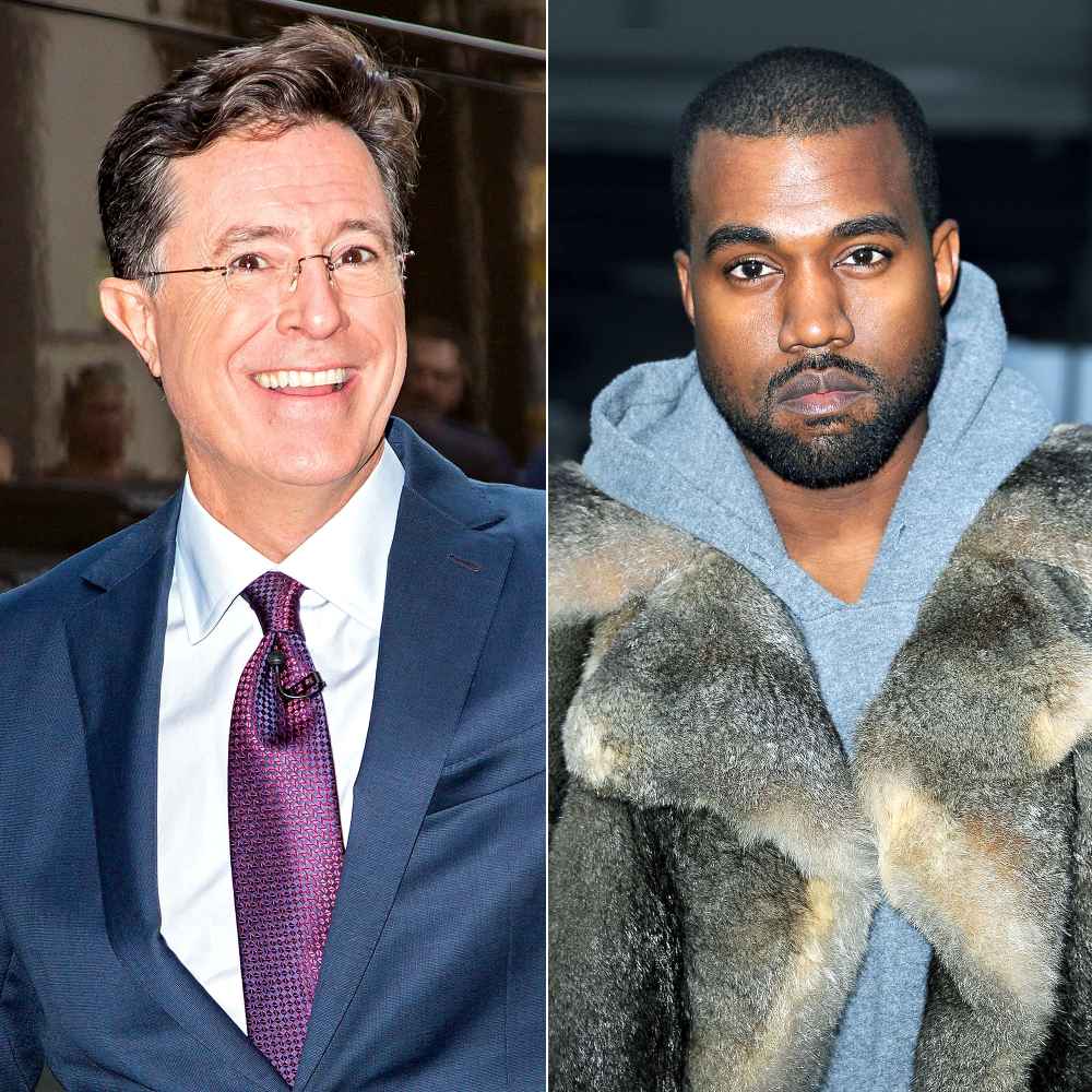 Stephen Colbert and Kanye West