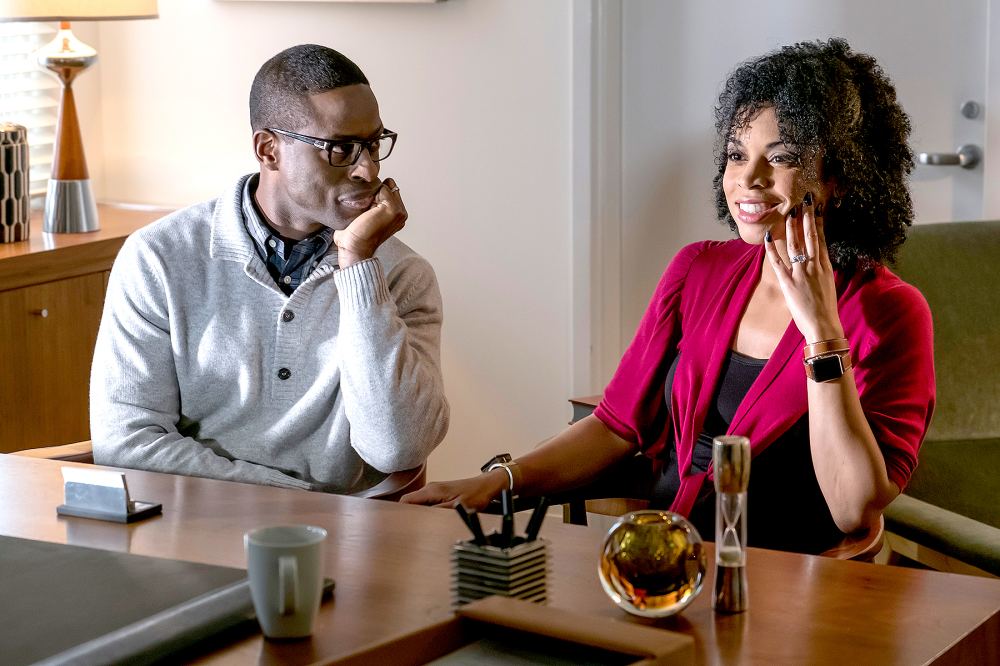 Sterling K. Brown as Randall and Susan Kelechi Watson as Beth on This Is Us.