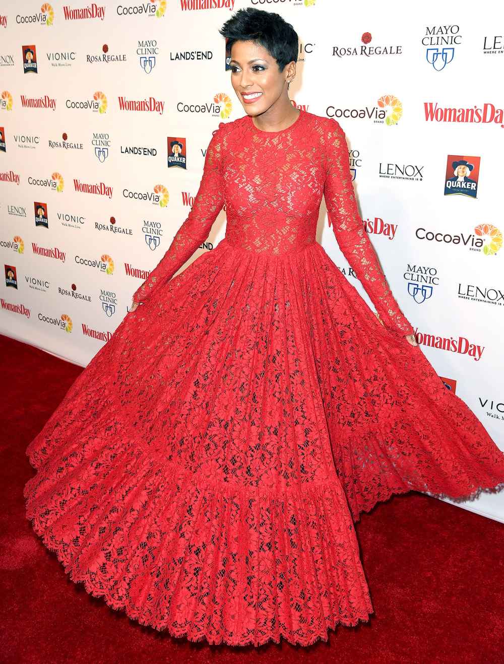 Tamron Hall attends the 14th annual Woman's Day Red Dress Awards at the Lincoln Center on February 7, 2017 in New York City.