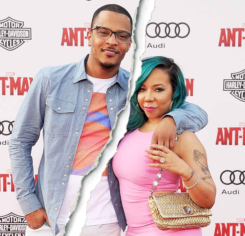 T.I. and Tameka 'Tiny' Cottle-Harris arrive at the premiere of Marvel Studios