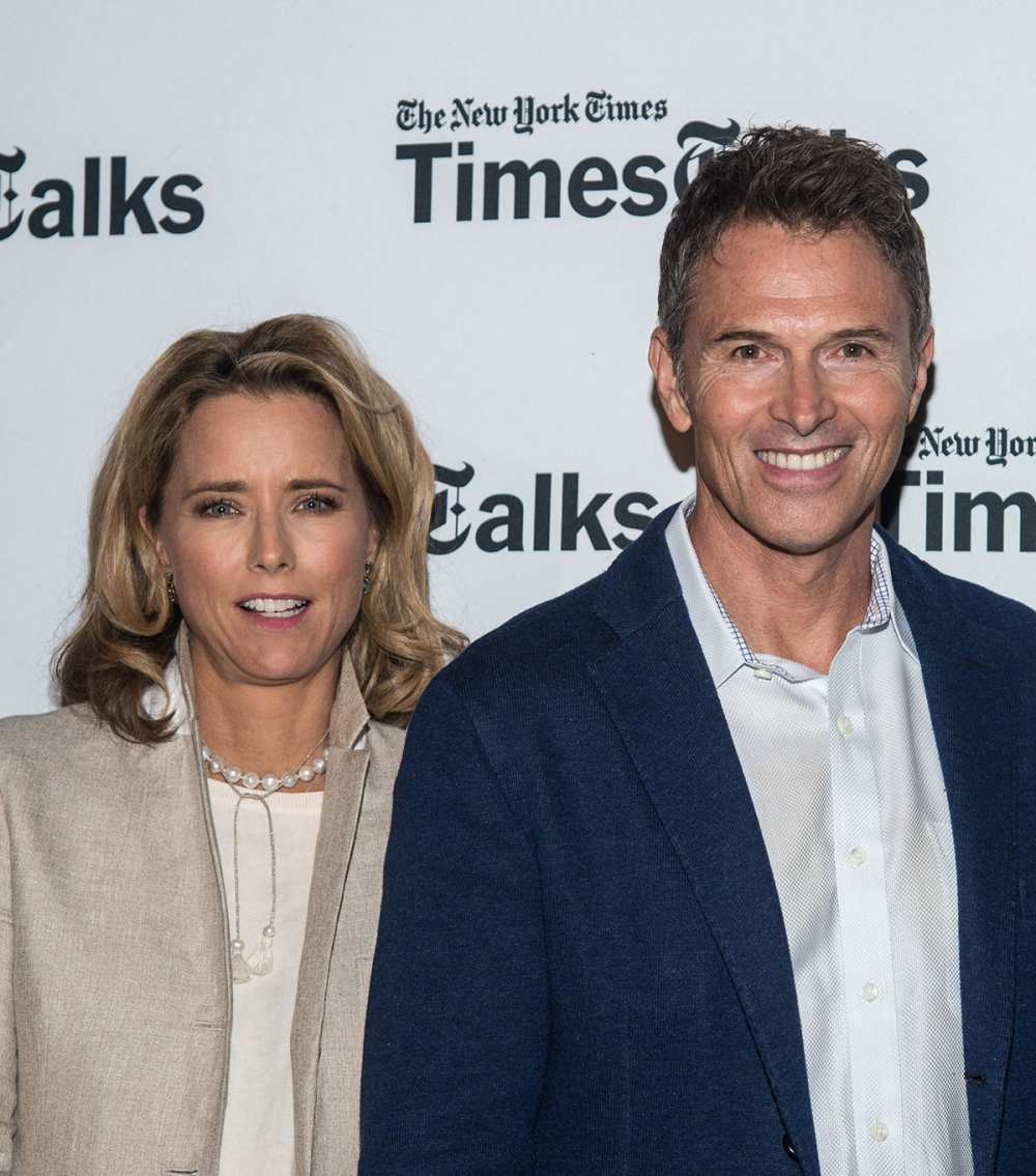 Tea Leoni and Tim Daly attend the Times Talks Presents: An Evening With The Cast Of 'Madame Secretary' at Haft Auditorium at FIT on September 29, 2015 in New York City