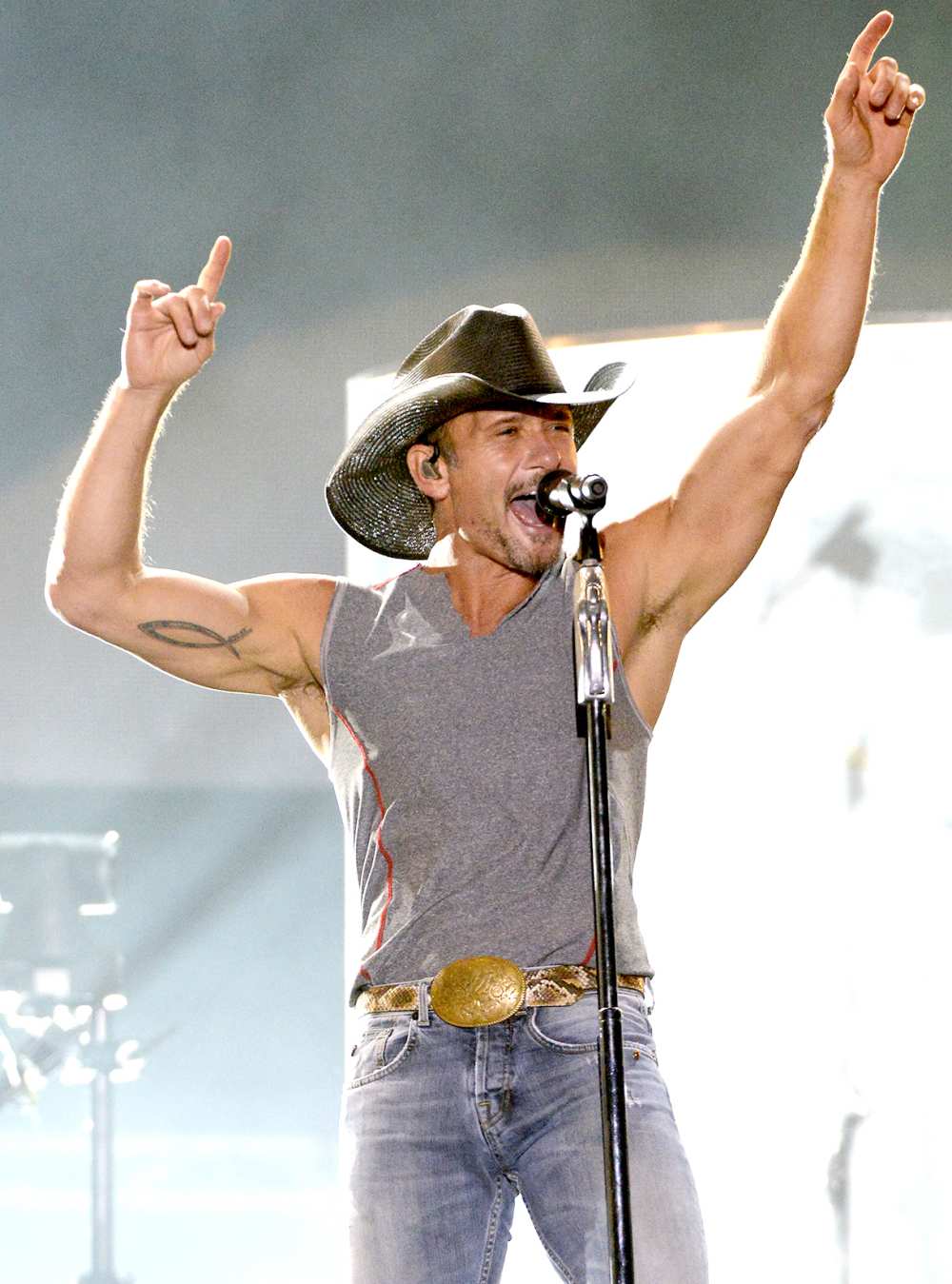 Tim McGraw performs onstage during the Tortuga Music Festival on April 16, 2016 in Fort Lauderdale, Florida.